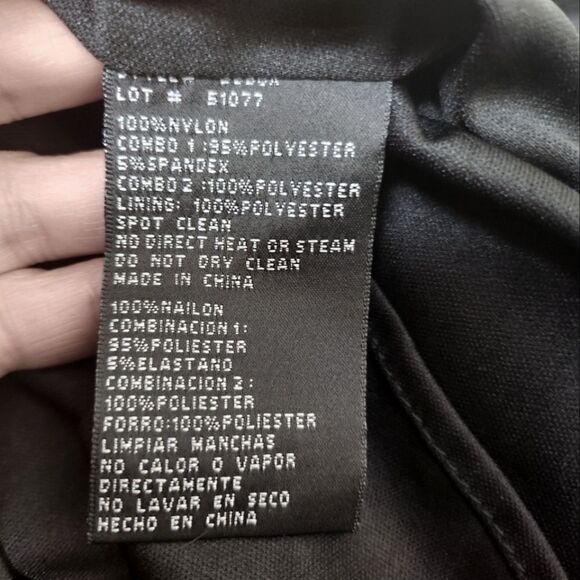 Xscape Lace Embroidered Beaded Evening Gown Dress Black Size 8 New - Picture 10 of 10